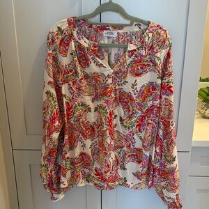 Emily Wonder Colorful Paisley Blouse